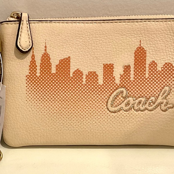 Coach X JLo Wristlet with Gold Accents - Picture 1 of 6